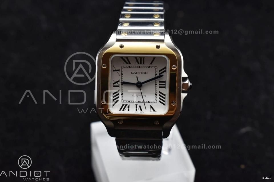 on YG SS SS White de Cartier Edition Dial 1096 MIYOTA SmartLinks BVF Bracelet YG Sporty V 1:1 9015 Santos Best 35mm 0705